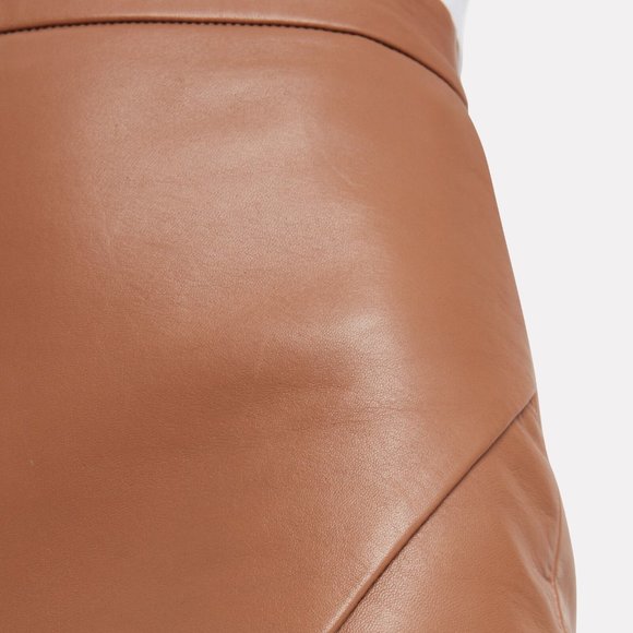 Michelle Mason Leather Wrap Skirt 🤎 - Picture 2 of 5